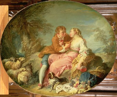 Escena pastoral, 1740s de François Boucher